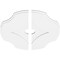 Ekena Millwork Percival Architectural Grade PVC Ceiling Medallion, 24"OD x 3"ID x 8 1/4"C x 1"P, Two-Piece CMP24PL2-03000 - alternate 4